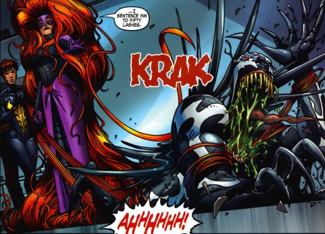 Medusa laying the smackdown on Venom